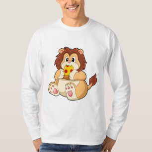 Lion with Piece of Salami Pizza.PNG T-Shirt