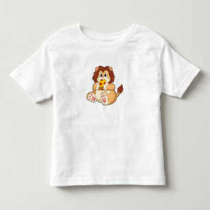 Lion with Piece of Salami Pizza.PNG Toddler T-Shirt