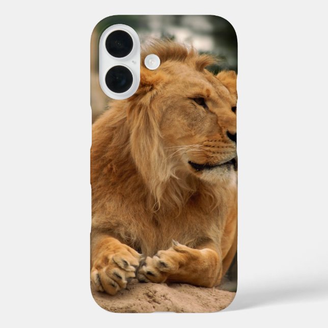 Lion with punk hair styles Case-Mate iPhone case (Back)