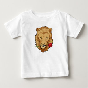 Lion with Rose Baby T-Shirt