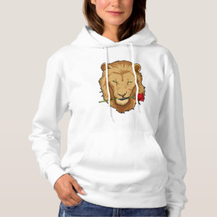 Lion with Rose Hoodie