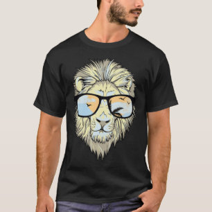 Lion With Shades Lion T-Shirt