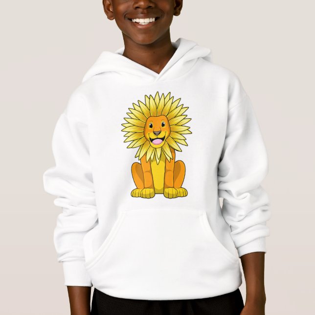 Lion with Sunflower Flower (Front)