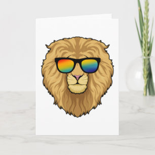 Lion with Sunglasses Card