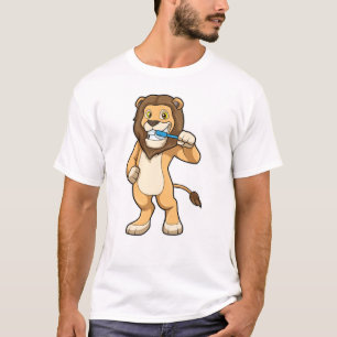 Lion with Toothbrush T-Shirt