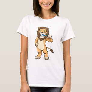 Lion with Toothbrush T-Shirt