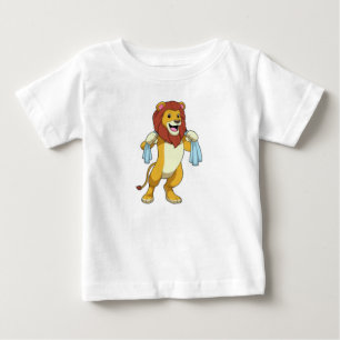 Lion with Towel for Shower Baby T-Shirt