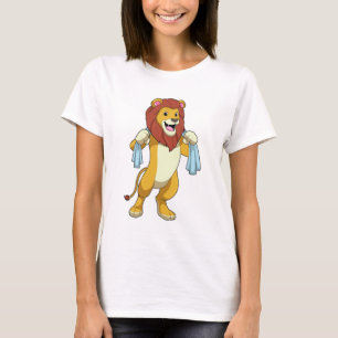 Lion with Towel for Shower T-Shirt