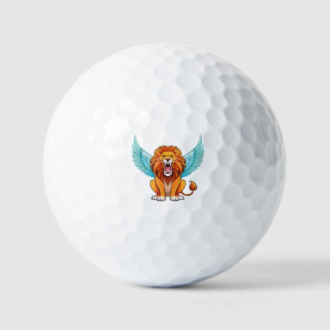 Lion with wings golf balls (Front)