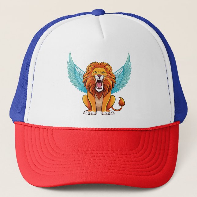 Lion with wings trucker hat (Front)