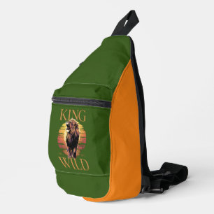 Lion With Words: King of the Wild (b) Sling Bag