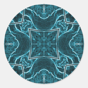 Lion wits classic round sticker