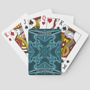 Lion wits playing cards