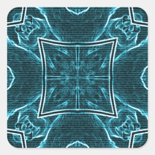 Lion wits square sticker