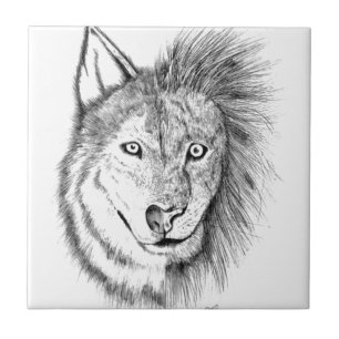 Lion Wolf Tile