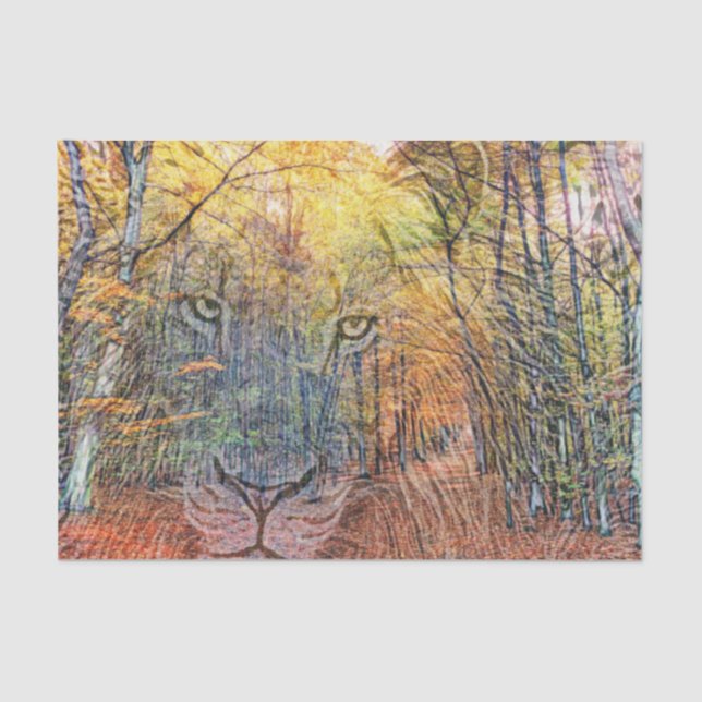 Lion Woods Mix Tissue Paper (Front)