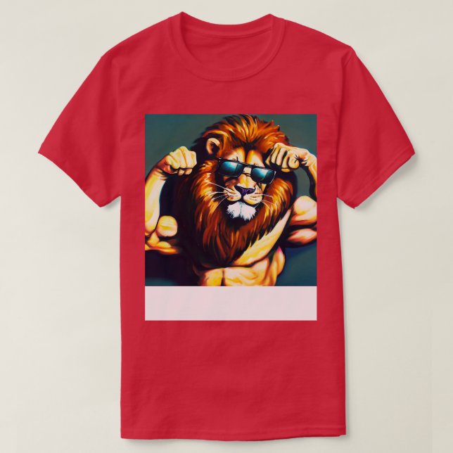 Lion Workout T-Shirt (Design Front)