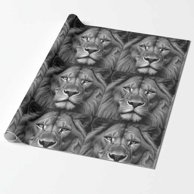 Lion Wrapping Paper (Unrolled)