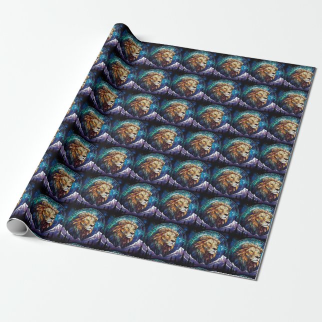Lion Wrapping Paper (Unrolled)