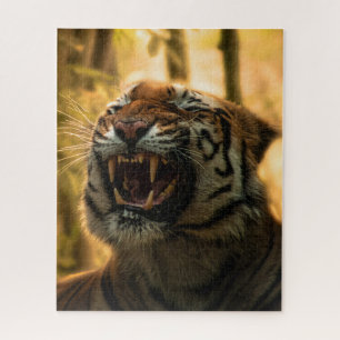 Lion Yawning Majestic King of the Jungle Jigsaw Puzzle