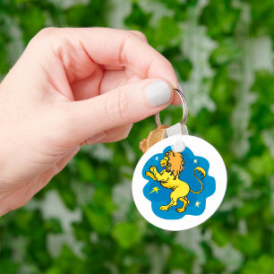 Lion Zodiac Key Ring