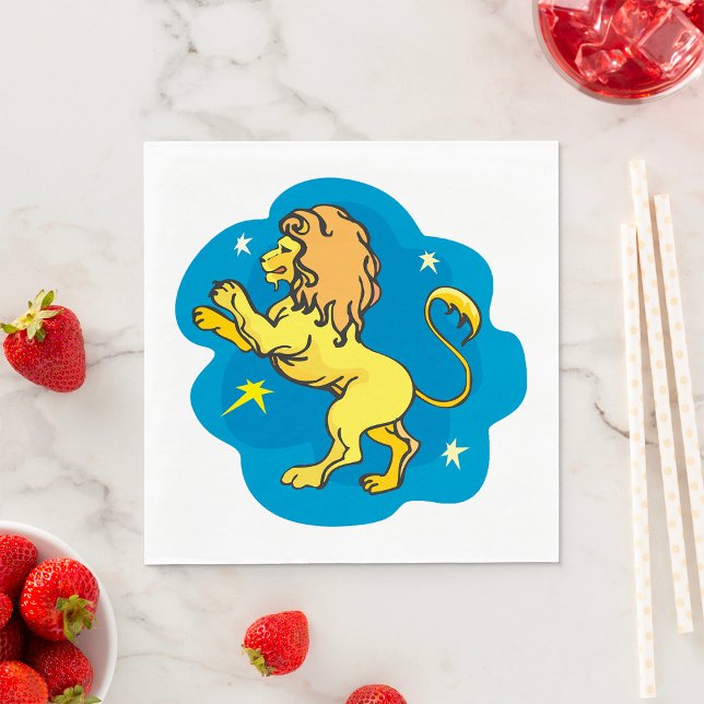 Lion Zodiac Napkin (Creator Uploaded)