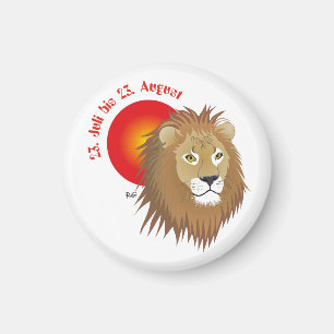 Lion - zodiac sign Magnet