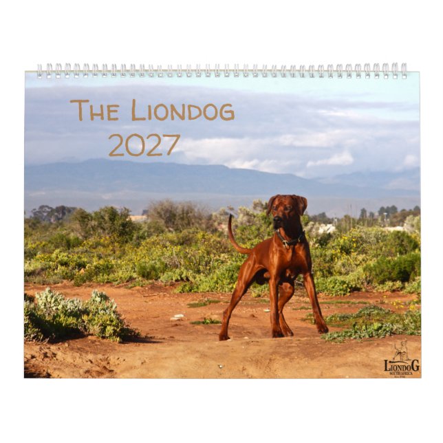 Liondog - Rhodesian Ridgeback Calendar 2027 (Cover)