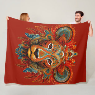 Lioness 01 fleece blanket