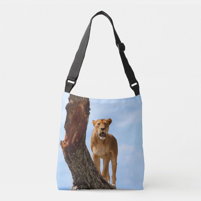 Lioness. Africa Serengeti Crossbody Bag (Front)