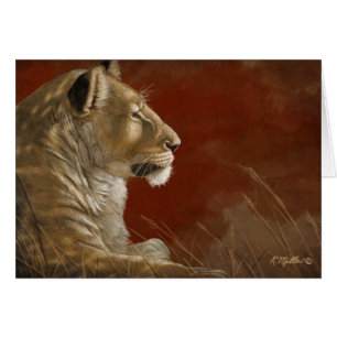 Lioness in the Shade digital painting