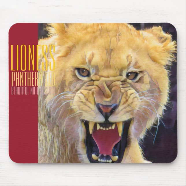 Lioness [Mouse pad] Mouse Mat (Front)
