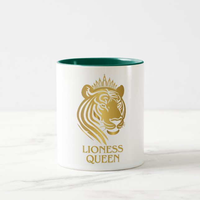 Lioness Queen Two-Tone Coffee Mug (Center)