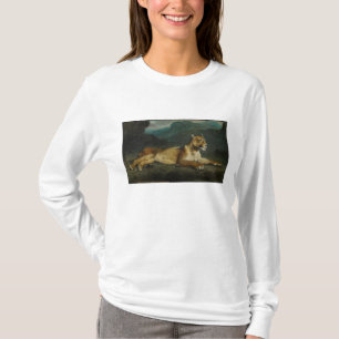 Lioness reclining, c.1855 (oil on panel) T-Shirt