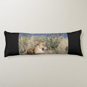 Lioness resting body cushion