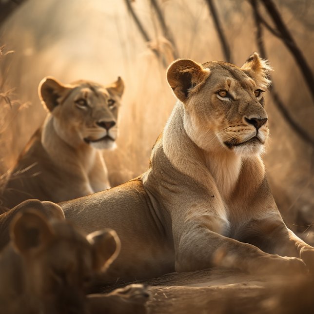 Lioness resting in the shade - Lion Jigsaw Puzzle (Creator Uploaded)