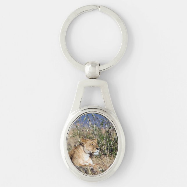 Lioness resting key ring (Front)
