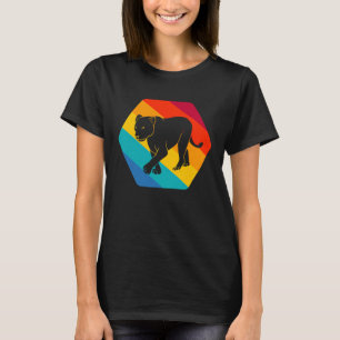 Lioness Retro Predatory Cat Zoo Safari Vintage Ani T-Shirt