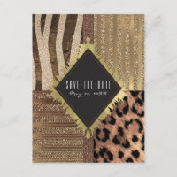 Lioness Safari Jungle Glam Modern Save the Date