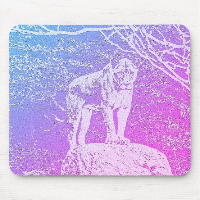 Lioness Sketch Mouse Mat (Front)
