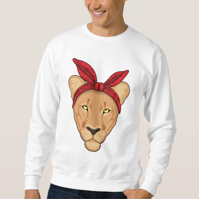 Lioness with Bandana Sweatshirt (Front)
