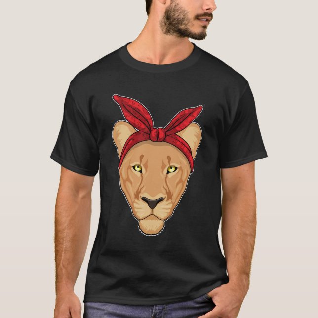 Lioness with Bandana T-Shirt (Front)
