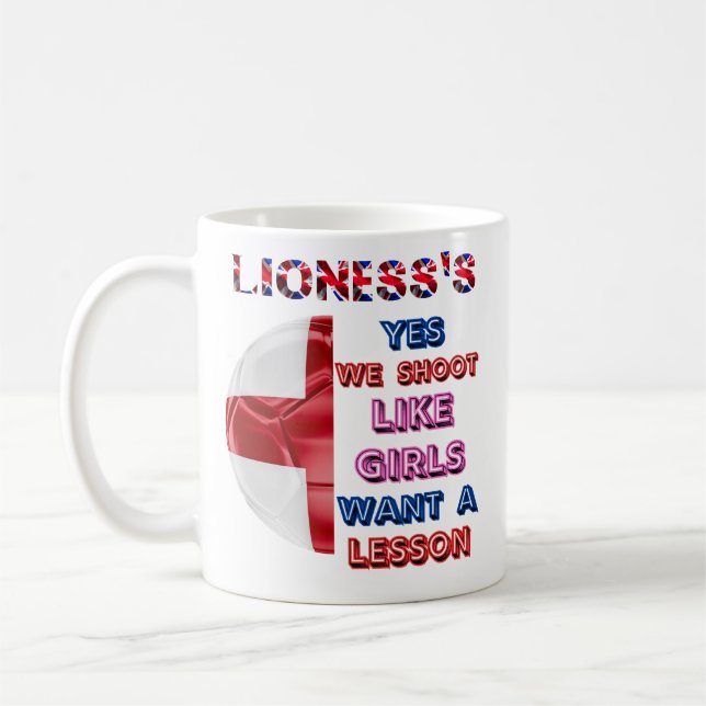 Lioness's Design Support the Team Coffee Mug (Left)
