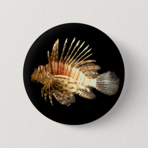 Lionfish 6 Cm Round Badge