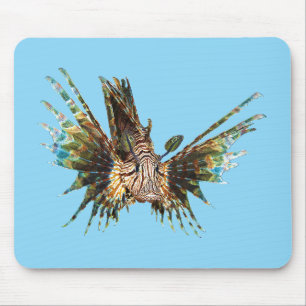 Lionfish - Abstract Design - Cut out of a photo Mouse Mat