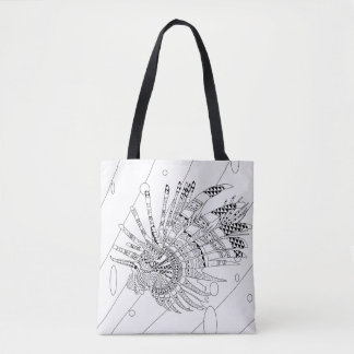 Lionfish Adult Colouring Full Tote Bag