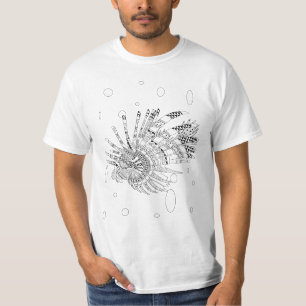 Lionfish Adult Colouring Shirt