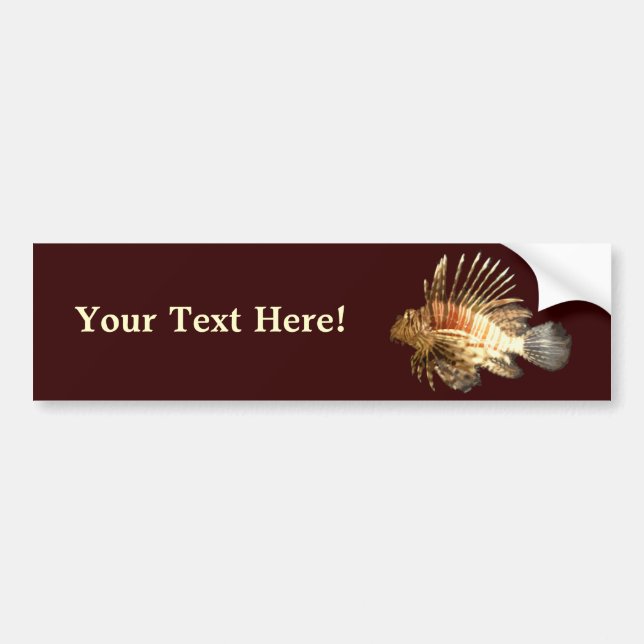 Lionfish Bumper Sticker (Front)