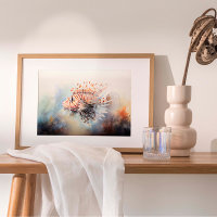 Lionfish Elegance: Watercolor of Ocean's Jewel