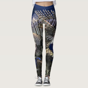 Lionfish in Aquarium Leggings